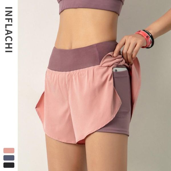 

yoga outfit women breathable shorts gym double side pocket running quick dry workout fitness sportwear 2021 #t1q