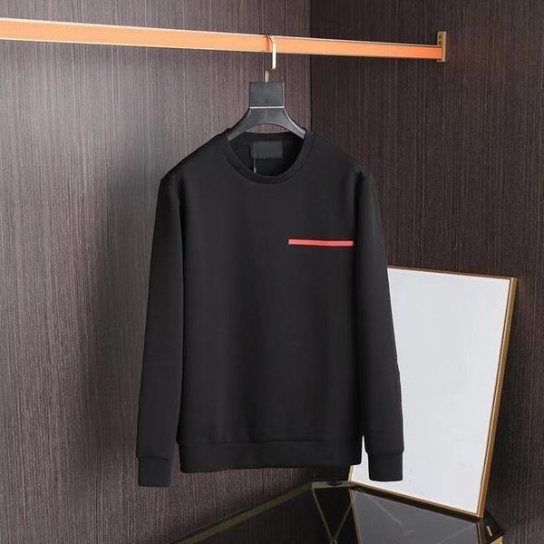 

men's sweater designer jacket luxurious warm round neck sweater spring and winter outdoor wind resistant sweater lovers' same coat, Black