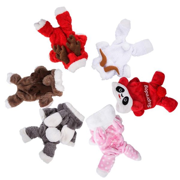 

dog apparel clothes teddy's coat halloween poodle four legged double layer elk suit in autumn and winter small