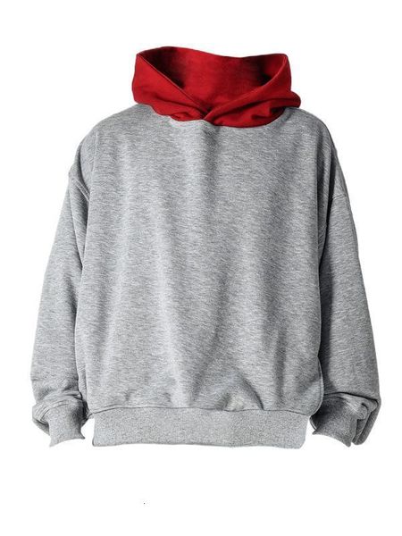 

men's hoodies & sweatshirts 2021 fashion leisure slim fit sports hooded plush loose color matching brand pullover sweater wmwy, Black
