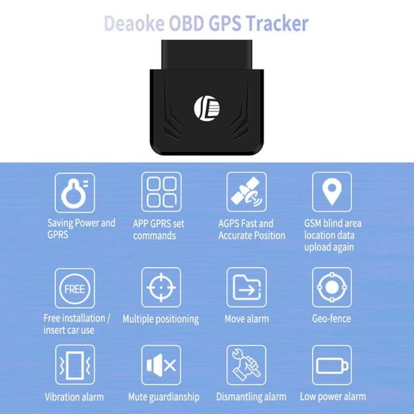 

car gps & accessories tk306 obd tracker gsm vehicle tracking device obd2 16pin locator
