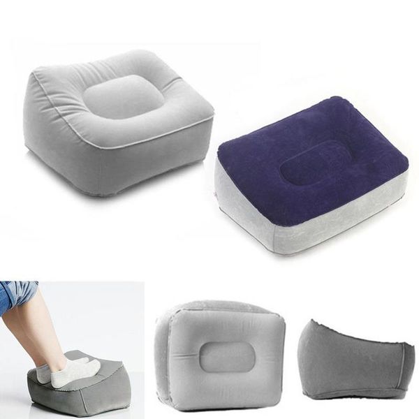 

color comfortable portable durable inflatable foot pillow rest cushion flights train cushion/decorative
