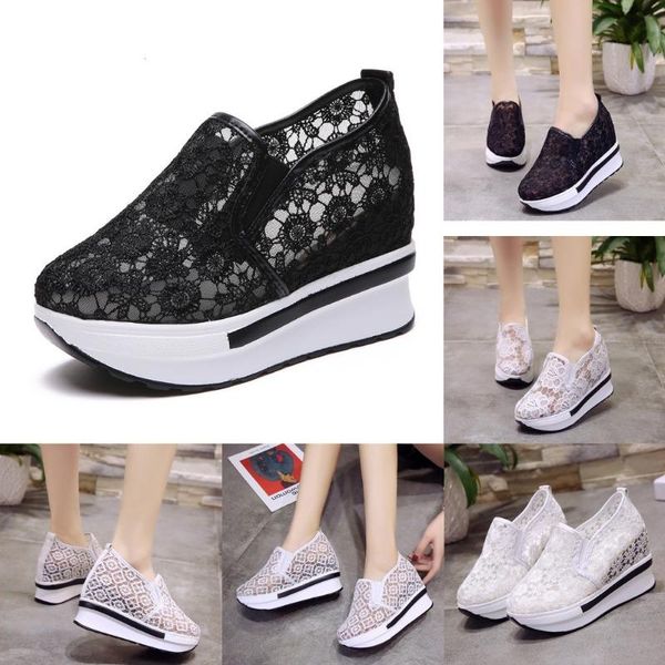 

dress shoes chimizhai women cutout spring women's pumps platform summer lady autumn sneakers height increasing heels wy393, Black