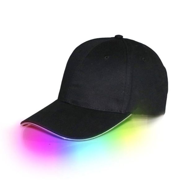 

outdoor hats luminous cap adjustment riding light cotton led night running mountaineering, Black;white