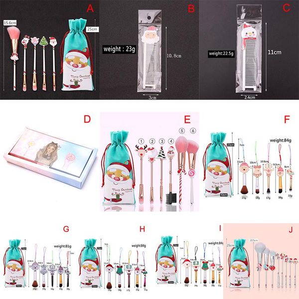 

makeup brushes 1set christmas set eye shadow blush xmas gift tool