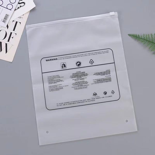 

storage bags 200pcs/lot travel set matte translucent plastic for clothes pants packaging reclosable household