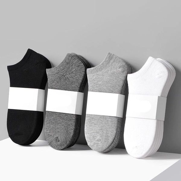 All-Match Mens Meias Sólidas Cor Desodorante Confortável No Show Socken Homens Fina Low-Top Raso Raso Barco Invisível Sock Primavera Verão Outono Inverno