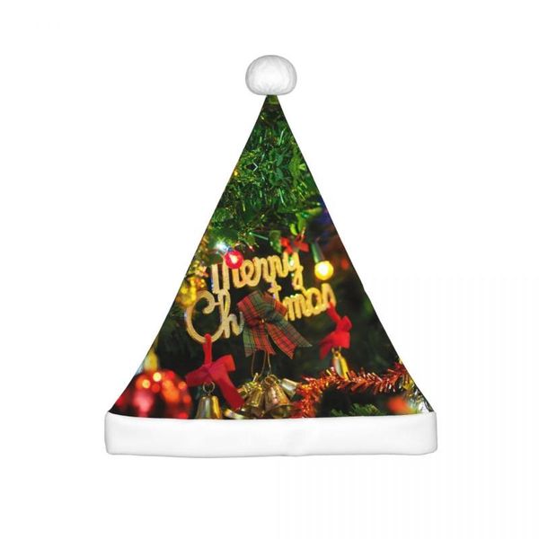 

wide brim hats christmas tree decorate festival mans woman's merry hat, Blue;gray