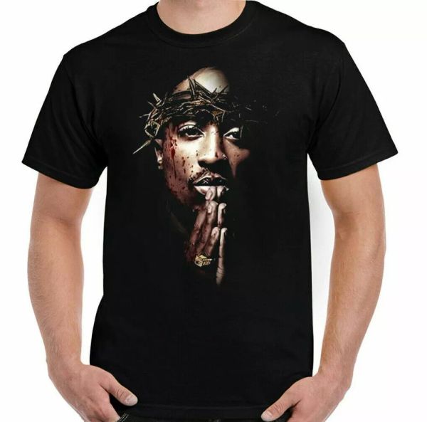 

2pac shakur 2 pac t shirt top unisex mens hip hop rap big biggie small, White;black