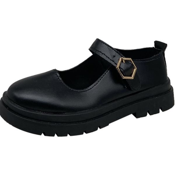 

dress shoes thick sole, heel, small leather shoes, vintage, mary jane, Black