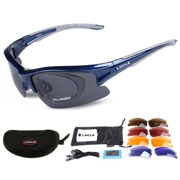 

outdoor eyewear locle polarized cycling sunglasses sports bicycle glasses bike goggles sunglassese uv400 5 lens