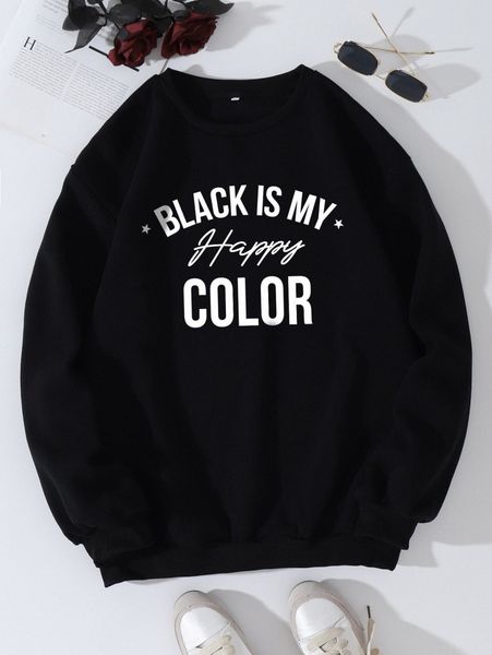

star & slogan graphic thermal pullover h74m#, White;black