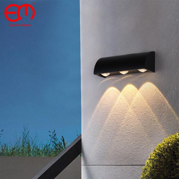 

wall lamp ip65 led outdoor waterproof garden lighting aluminum ac86-265 indoor bedroom living room stairs light