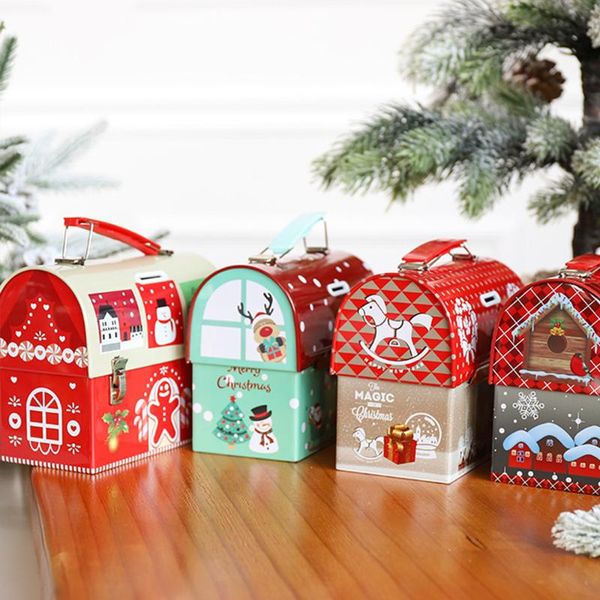 

gift wrap christmas candy box tinplate xmas storage kids year gifts boxes