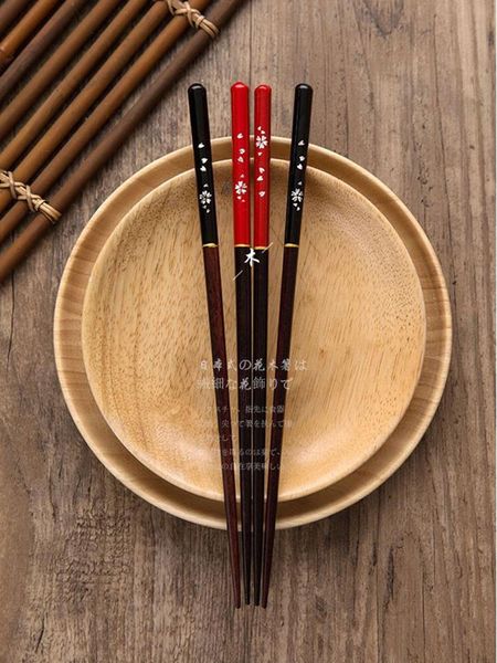 

chopsticks vanzlife kitchen tools creative household pointed japanese wooden sushi restaurant dishes
