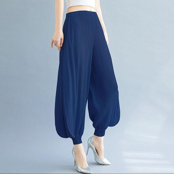 

women's pants & capris superaen bloomers 2021 summer solid casual slim plus size harem ankle-length for women, Black;white
