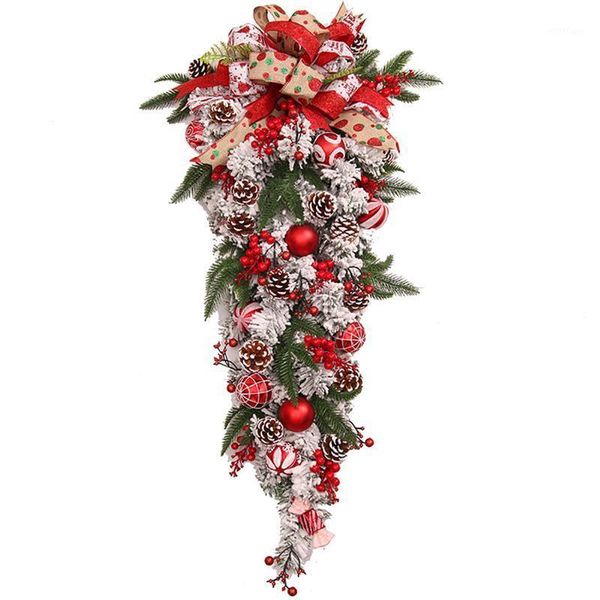 

christmas decorations swag creative artificial lovely teardrop decor door for home ornaments pography props festival