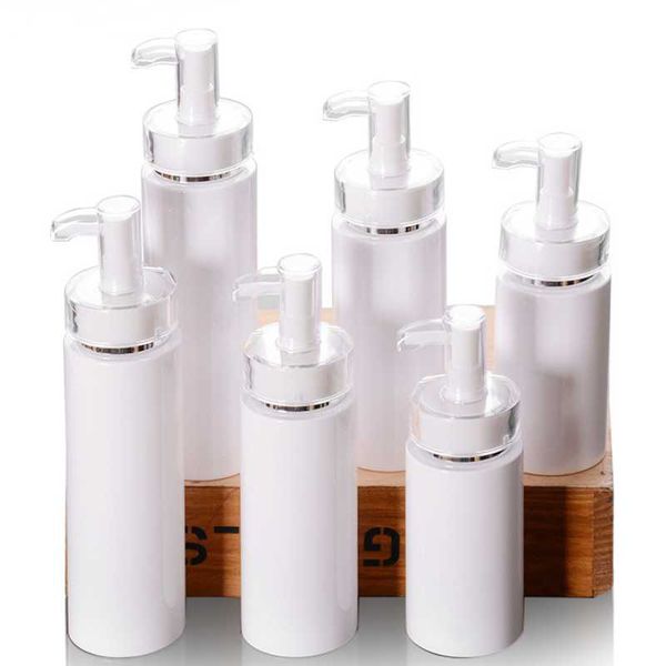 

storage bottles & jars 10pcs/lot 120ml 160ml 200ml empty white plastic spray pump, lotion pump bottle high-end cosmetics acrylic head