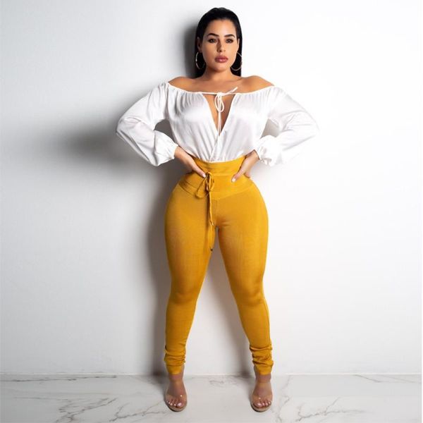 

women's leggings women casual skinny pencil pants corset waist legins, Black