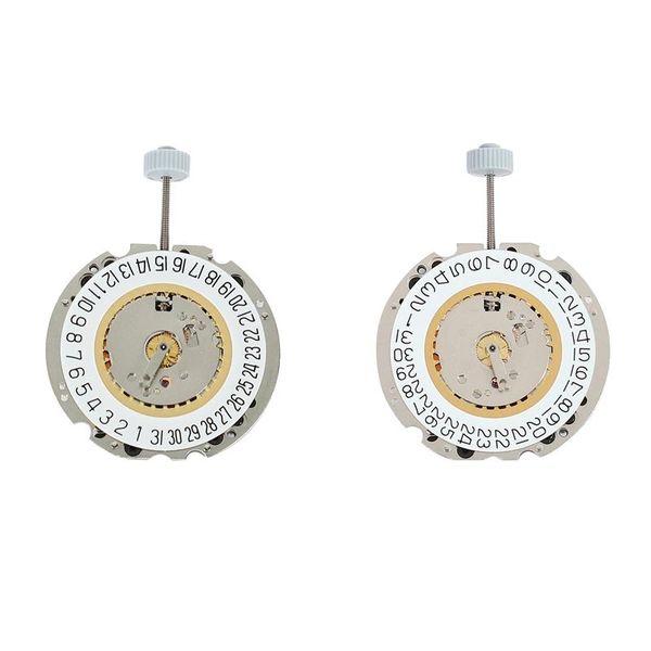 

repair tools & kits 2x 705 quartz watch movement replacement without battery single calendar for ronda date at 3 6