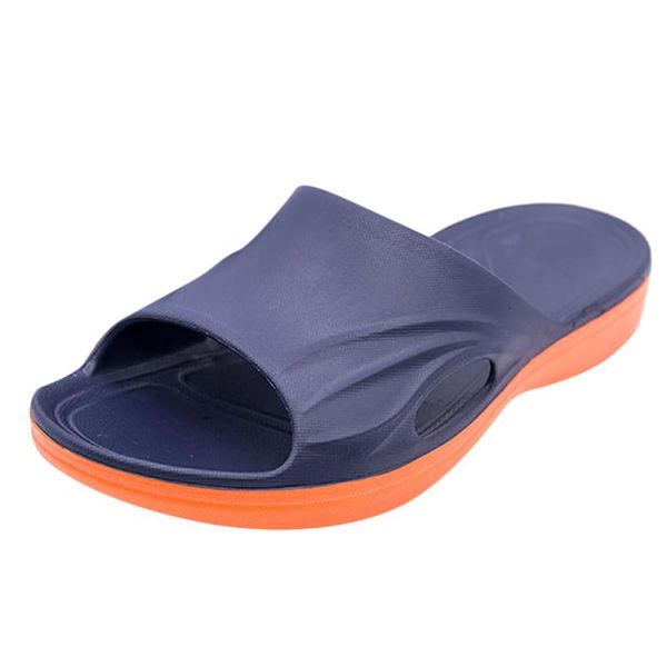 

slippers flat in bedroom bathroom mens beach solid hook hollow out casual breathable flats shoes holiday, Black