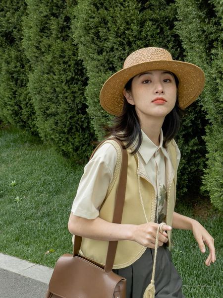 

women's vests women vest coat leisure summer thin bandage short, Black;white