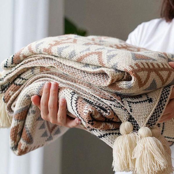 

blankets acrylic knitted shawl blanket nap winter sofa cover air conditioner