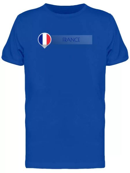 

Cool Map Point France Flag Men's Tee -Image by Shutterstock, White;black