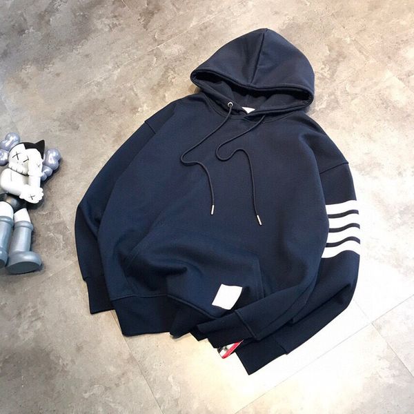 

21 autumn and winter coupl fashion yarn dyed four shoulder sier veet plus plush men's loose coat hoodie, Black