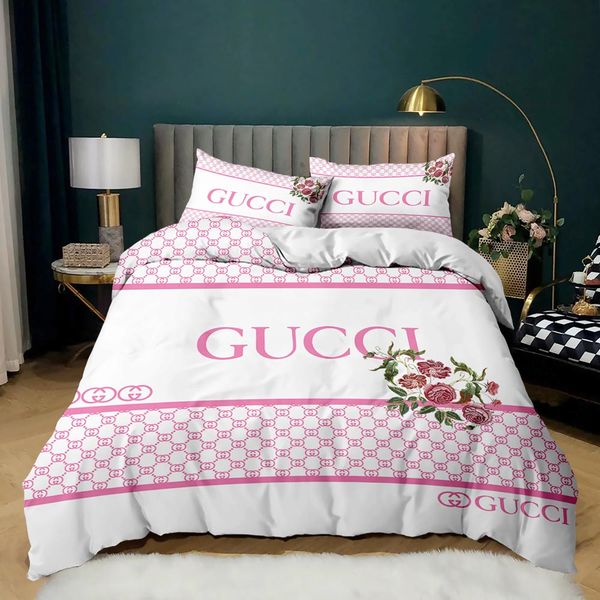 

king size bedding sets designer bedding set pillow cases comforter covers with 1 duvet cover + 2 pillowcases vip4no.24