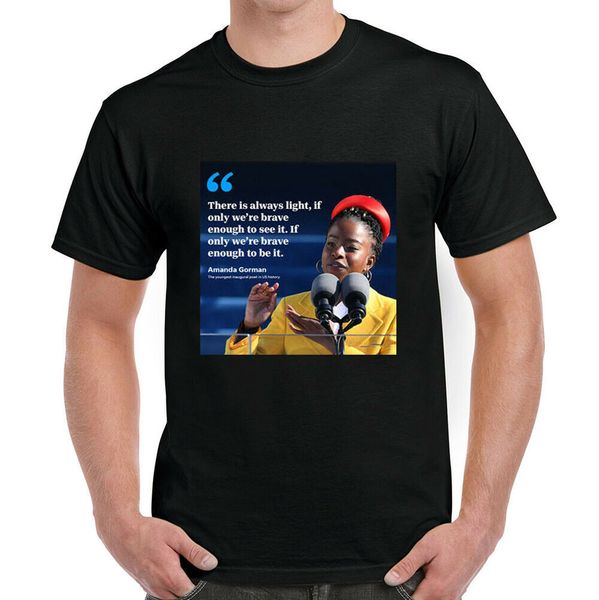 

amanda gorman inauguration day 2021 t-shirt, White;black