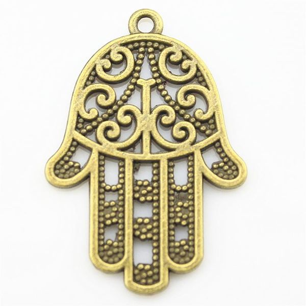

charms tristana hamsa hand designer for jewelry making diy kit accessories, Bronze;silver