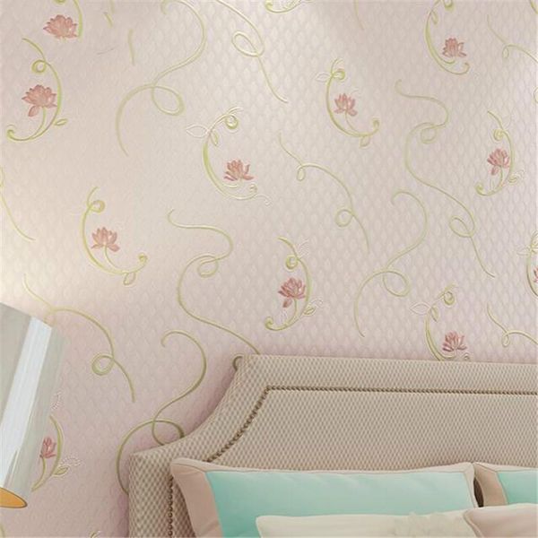 

wallpapers wellyu romantic warm pastoral paragraph non - woven embossed wallpaper living room bedroom tv background 3d stereo