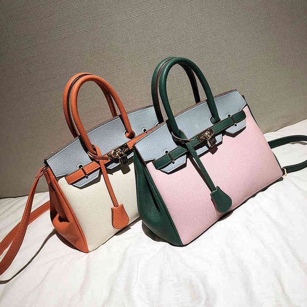 

litchi pattern bag handbag large one shoulder bridal bag bag women