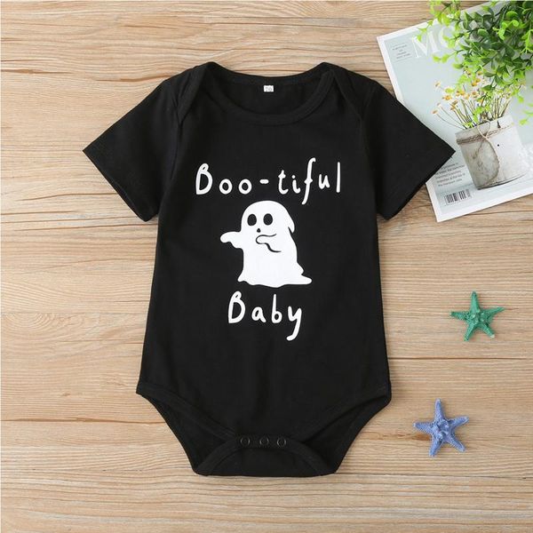

rompers baby boys bodysuit born halloween cartoon jumpsuit infant cute print short sleeve cotton romper girls playsuit clothes, Blue