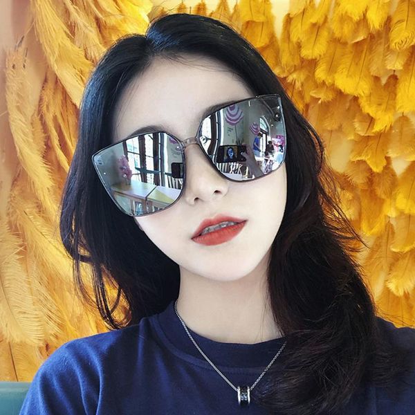

sunglasses 2021 oversized women retro square sun glasses female eyeglasses for ladies brand feminino, White;black
