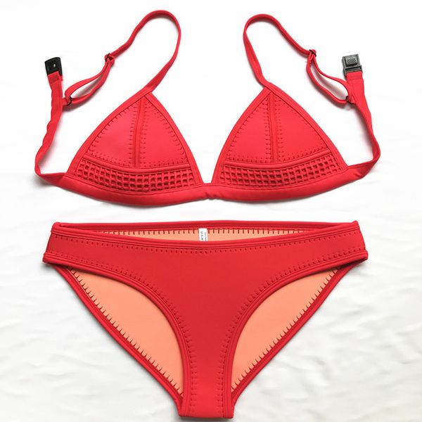 

2021 split bikini women's solid open back swimsuit, White;black