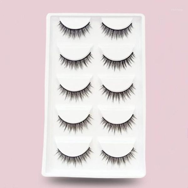 

false eyelashes natural stereoscopic 3d cross eye lashes realistic soft handmade fake daily dating makeup tool1
