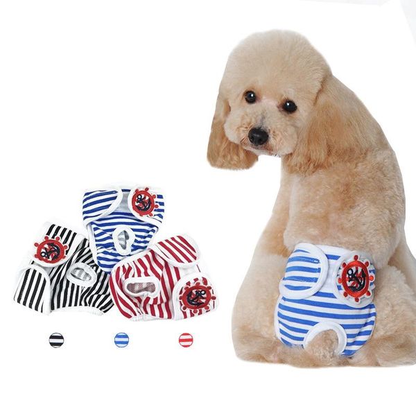 

dog apparel pet physiological pants, striped clothes aunt towel underpants