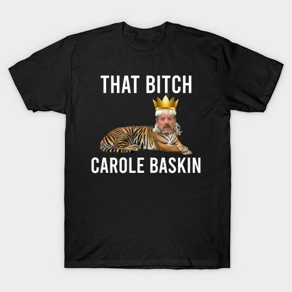 

that bitch carol baskin short sleeve t-shirt size m-5xl, White;black