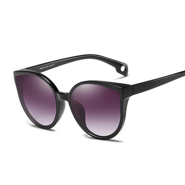 

sunglasses cat eye women brand designer luxury plastic sun glasses classic retro outdoor gradient gafas, White;black