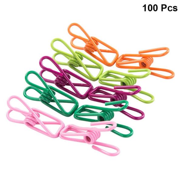 

clothing & wardrobe storage 50pcs/pack clothes clips multi-purpose windproof clothespin wire drying hanger for clothesline utility (random c