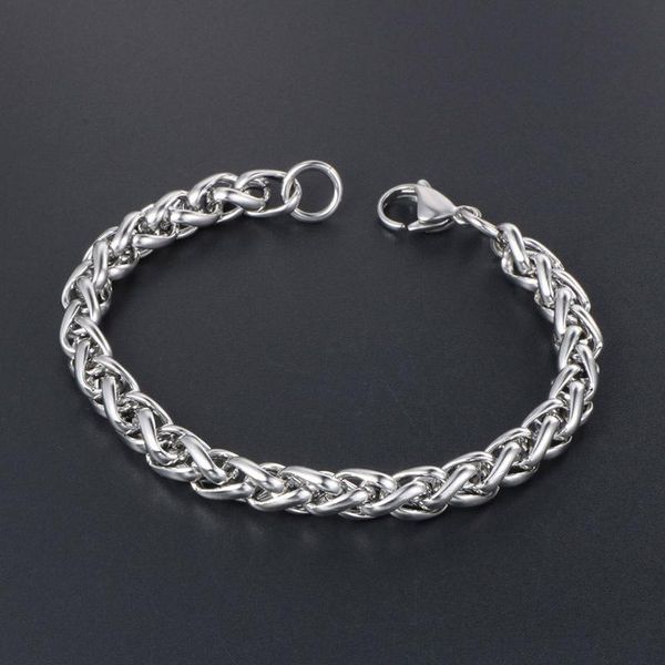 

retro titanium steel keel snake bone bracelet men women fashion personality single chain trendy men's hand accessories charm bracelets, Golden;silver