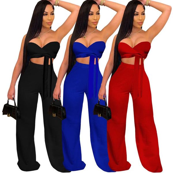 

women's summer cool suit solid casual open back wide leg pants set holiday vacation fitness yoga two piece gym clothing, White;black
