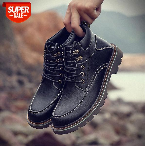 

martin boots men british high-men's shoes tooling desert short mid-military #kj73