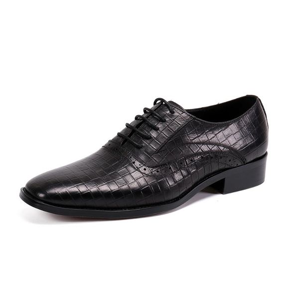 

dress shoes a leather merchant's banquet wedding party pointed formal, Black