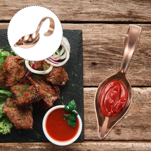 

spoons 1pc saucier culinary spoon diy chocolate filter sauce drawing