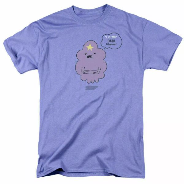 

adventure time lsp omg t shirt mens licensed toon lumpy space princess lavender, White;black