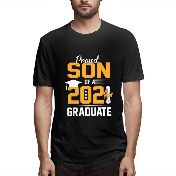 

men's t-shirts proud son of a 2021 graduate graphic tee short sleeve t-shirt funny summer, White;black