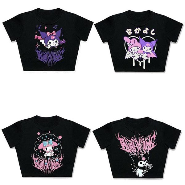 

hip hop aesthetict y2k harajuku womens kawaii street rock punk gothic, White